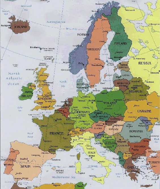 Map of EU